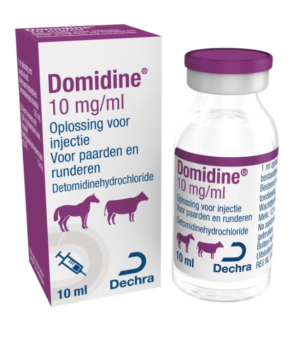 Domidine 10 mg/ml oplossing voor injectie voor paarden en runderen