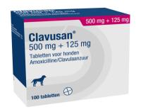 Clavusan 500 mg + 125 mg tabletten voor honden