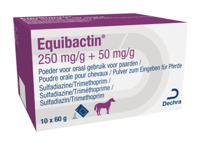 Equibactin 250/50 mg/g orale poeder voor paarden