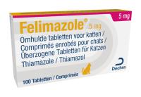 Felimazole 5 mg omhulde tabletten voor katten