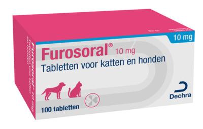 Furosoral 10 mg tabletten voor katten en honden