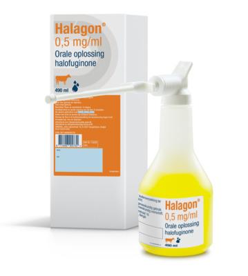 Halagon 0,5 mg/ml orale oplossing voor kalveren