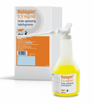 Halagon 0,5 mg/ml orale oplossing voor kalveren
