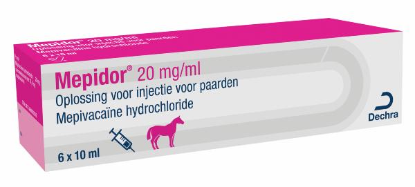 Mepidor 20 mg/ml oplossing voor injectie voor paarden