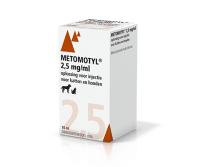 Metomotyl 2,5 mg/ml oplossing voor injectie voor katten en honden
