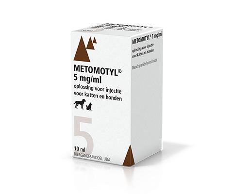 Metomotyl 5 mg/ml oplossing voor injectie voor katten en honden