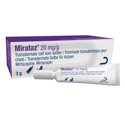Mirataz 20 mg/g transdermale zalf voor katten