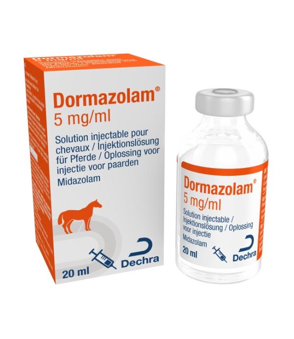 Dormazolam 5 mg/ml oplossing voor injectie voor paarden