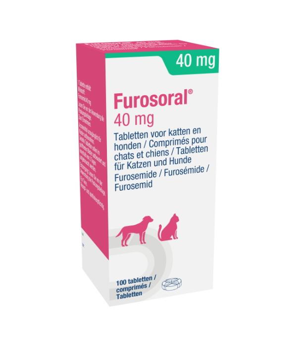 Furosoral 40 mg tabletten voor katten en honden