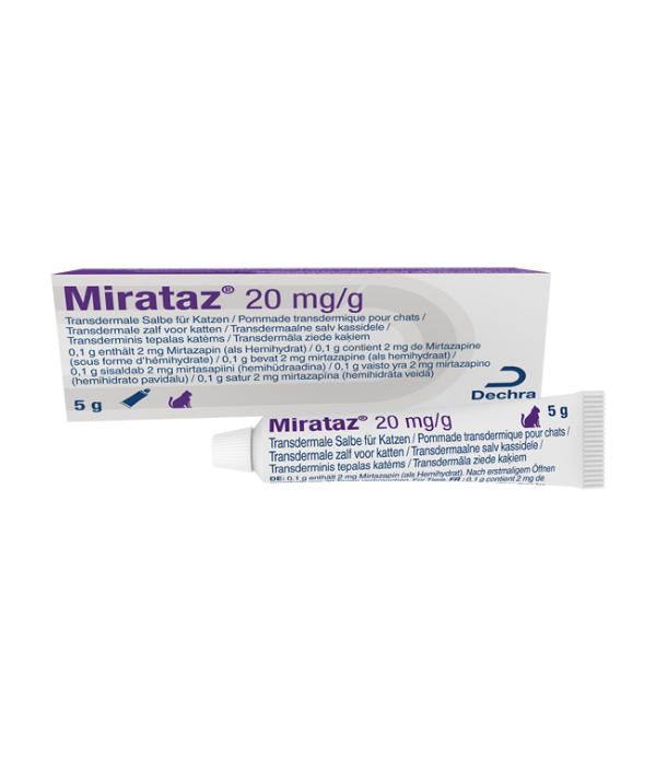 Mirataz 20 mg/g transdermale zalf voor katten