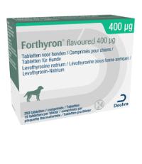 Forthyron Flavoured 400 mcg tabletten voor honden