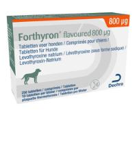 Forthyron Flavoured 800 mcg tabletten voor honden