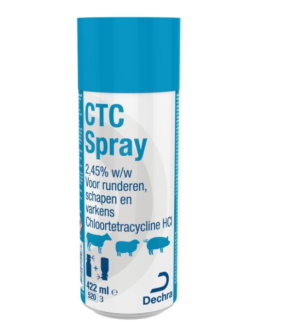 CTC Spray 2,45% voor runderen, schapen en varkens