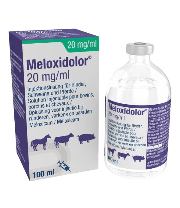 Meloxidolor 20 mg/ml oplossing voor injectie bij runderen, varkens en paarden
