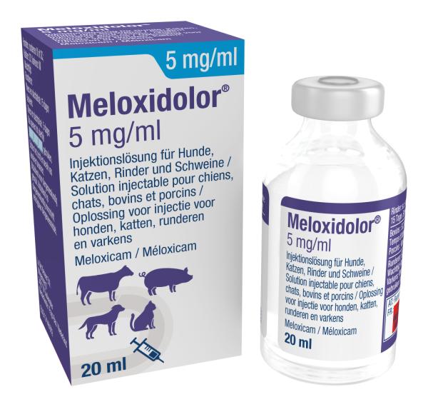 Meloxidolor 5 mg/ml oplossing voor injectie voor honden, katten, runderen en varkens