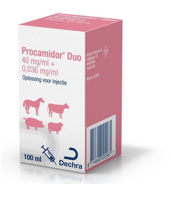 Procamidor Duo 40 mg/ml + 0,036 mg/ml opl. inj.