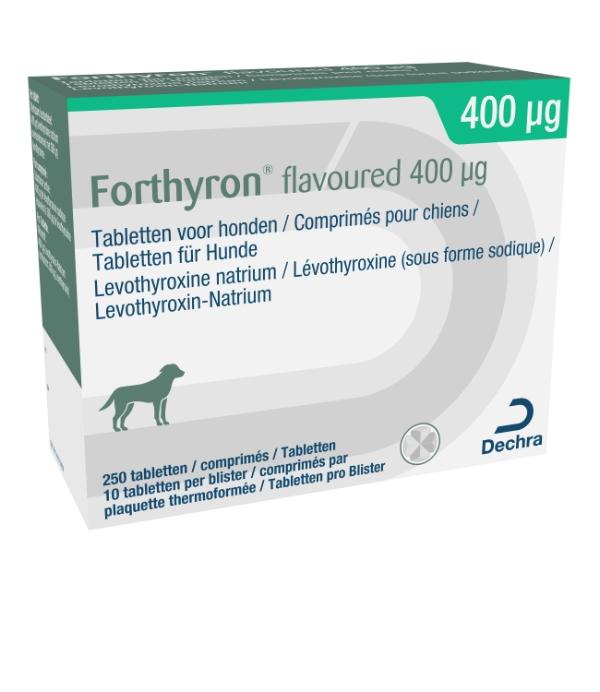 Forthyron flavoured 400 µg tabletten voor honden