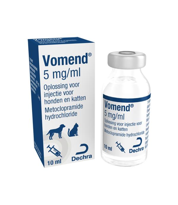 Vomend 5 mg/ml oplossing voor injectie voor honden en katten