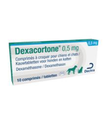 Dexacortone 0,5 mg kauwtabletten voor honden en katten