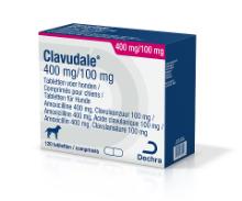 Clavudale 400/100 mg tablet voor honden