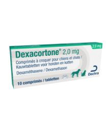 Dexacortone 2,0 mg kauwtabletten voor honden en katten